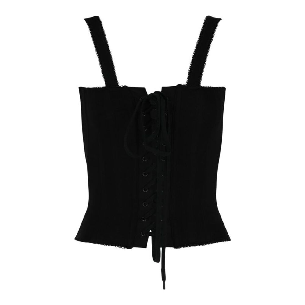 Balenciaga Tank Top Corset Black Womens - Picture 2 of 3